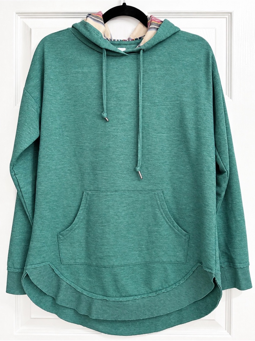Maurices Teal Green Hooded Sweatshirt with Kangaroo Pocket